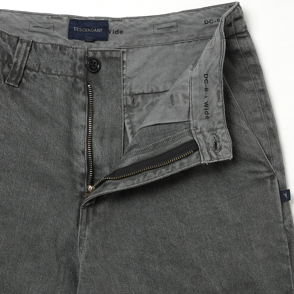 DESCENDANT DC-6 TWILL TROUSERS PIGMENT DYE 262WVDS-PTM01 (262WVDS
