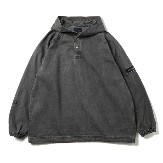 MOLE HOODED LS SHIRT PIGMENT DYE