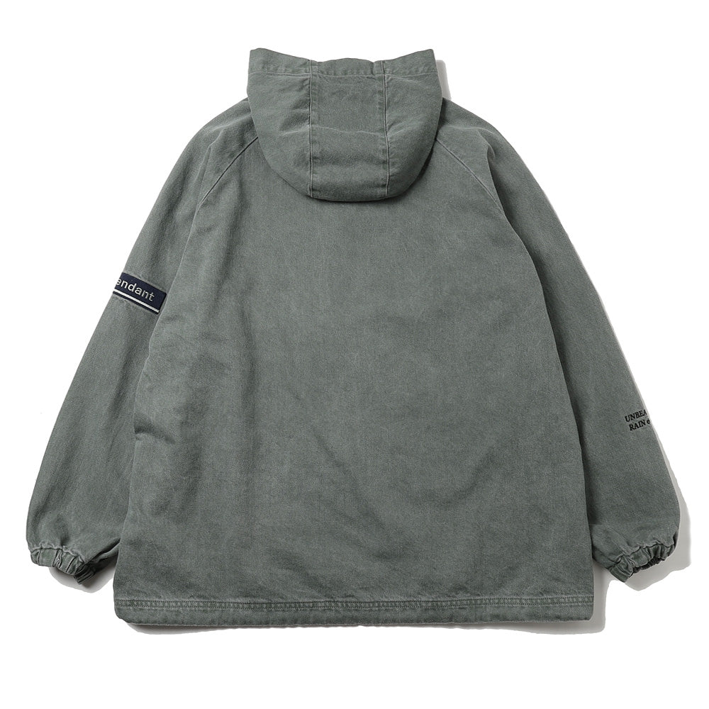 MOLE HOODED LS SHIRT PIGMENT DYE