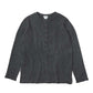 WAFFLE HENRY NECK SHIRTS - Pigment Stone Wash -