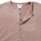 WAFFLE HENRY NECK SHIRTS - Pigment Stone Wash -