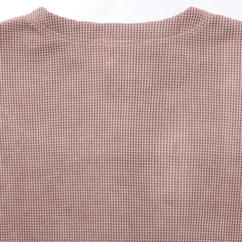 WAFFLE HENRY NECK SHIRTS - Pigment Stone Wash -