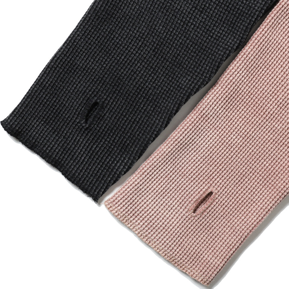 WAFFLE HENRY NECK SHIRTS - Pigment Stone Wash -