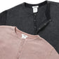 WAFFLE HENRY NECK SHIRTS - Pigment Stone Wash -