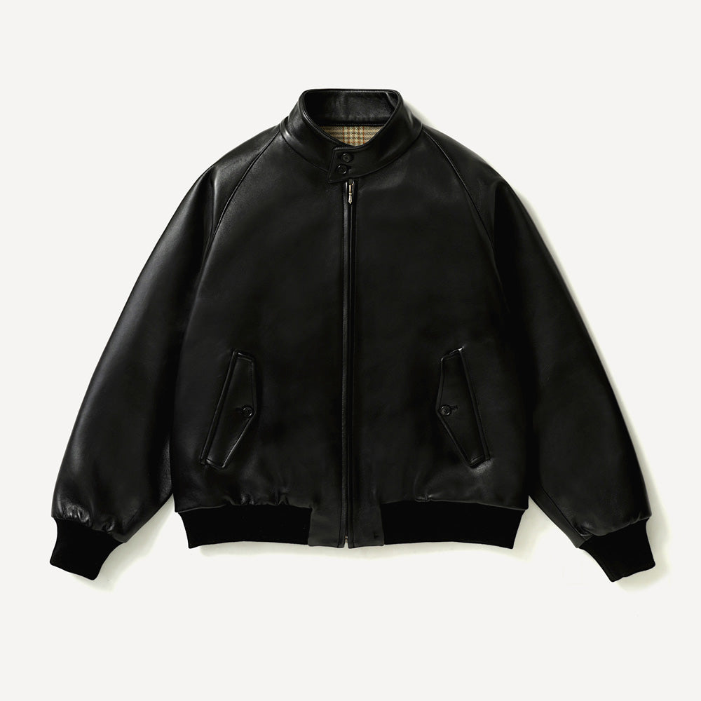 Leather Harrington Jacket