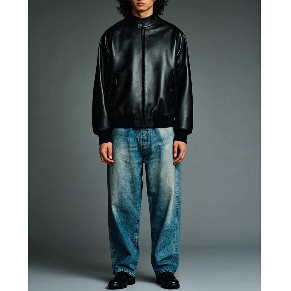 Leather Harrington Jacket