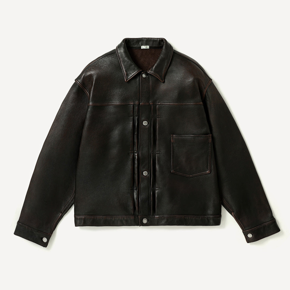 A.PRESSE (ア プレッセ) Vintage Leather 1st Type Jacket 26AAP-01-05