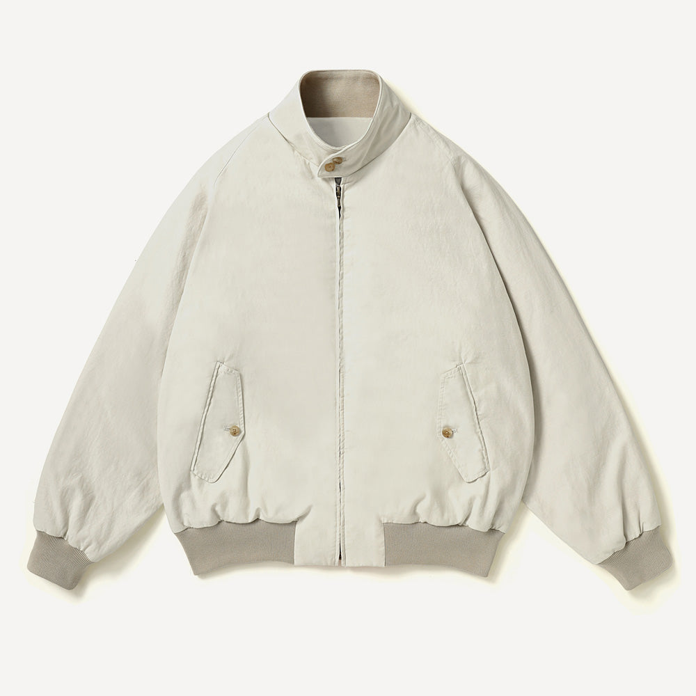 Cotton Silk Back Gabardine Harrington Jacket 7/4前
