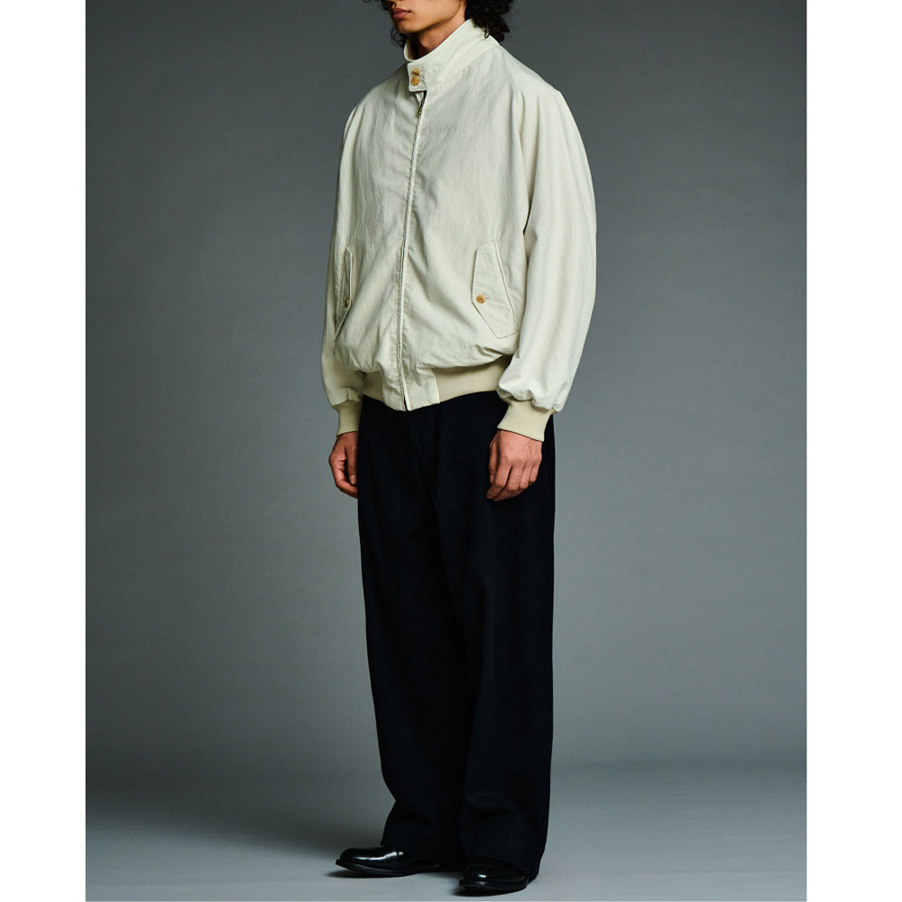 Cotton Silk Back Gabardine Harrington Jacket 7/4前