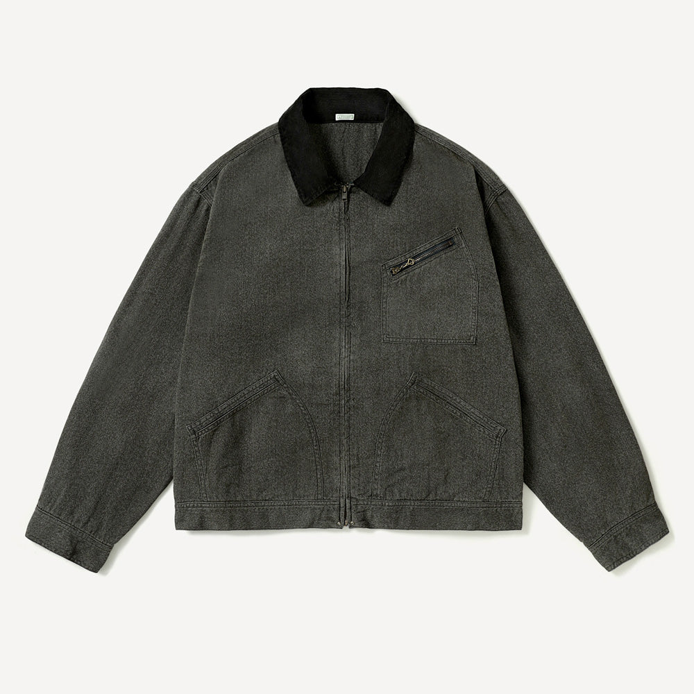 Vintage Black Chambray Work Jacket 8/22mae
