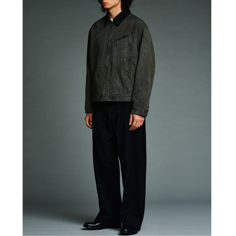 A.PRESSE (ア プレッセ) Vintage Black Chambray Work Jacket 26AAP-01