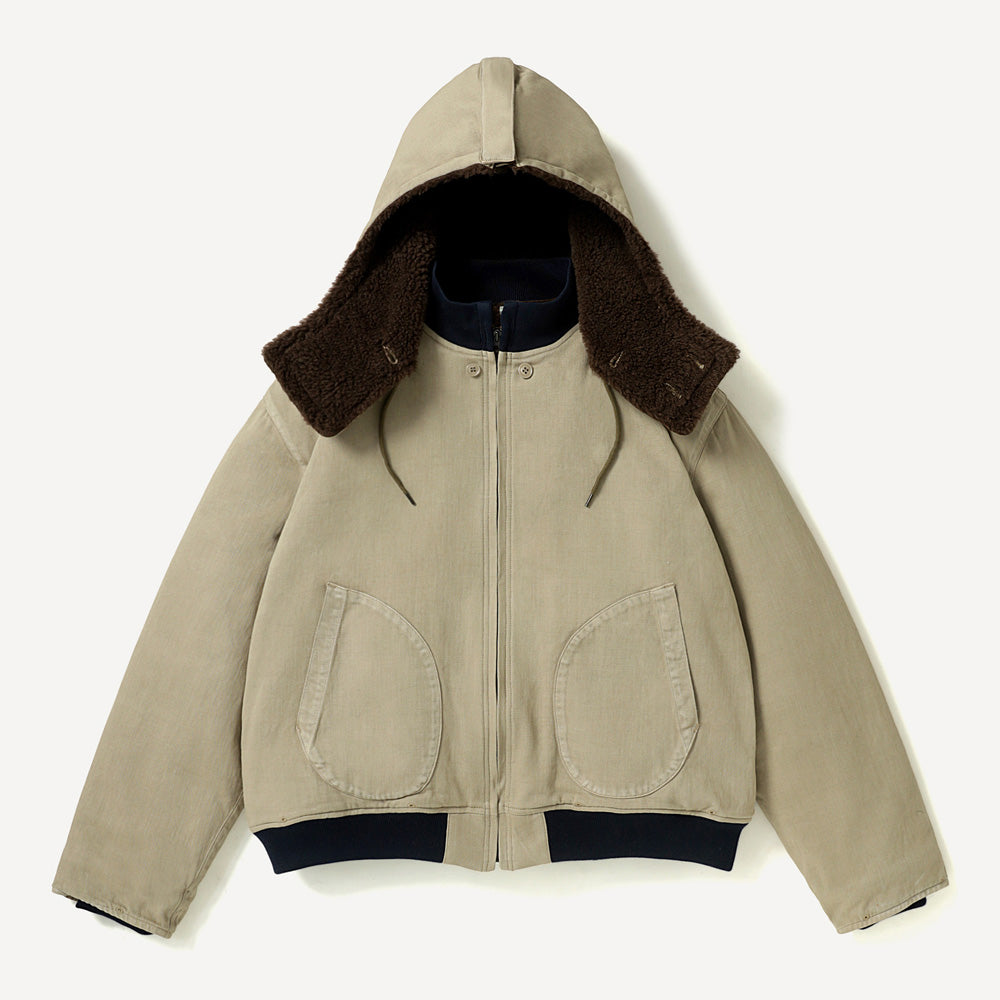 Vintage WW2 US Navy Deck Hooded Jacket