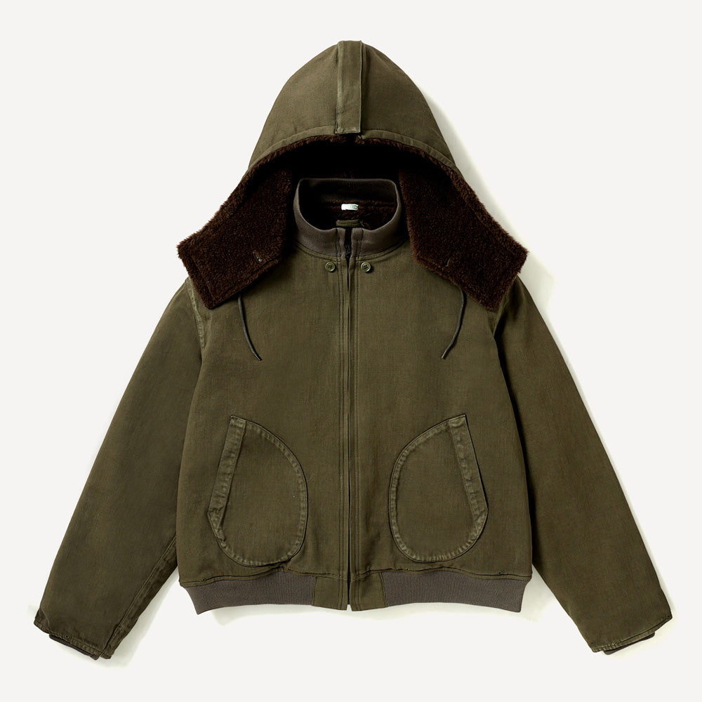 Vintage WW2 US Navy Deck Hooded Jacket