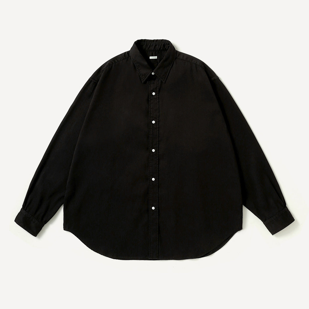A.PRESSE (ア プレッセ) Double Weave Twill Regular Collar Shirt