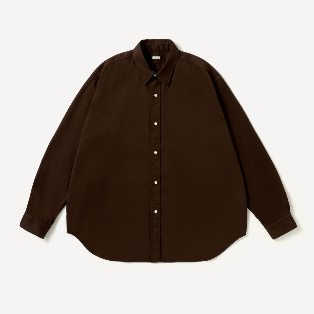 Double Weave Twill Regular Collar Shirt