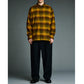 Vintage Cotton Silk Nep Twill Check Shirts (MUSTARD) Available from August 22