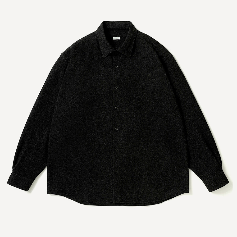 Wool Regular Collar Shirt