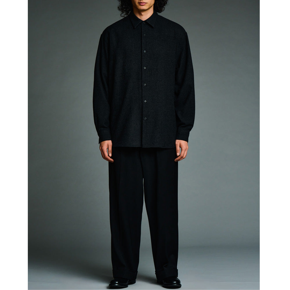 Wool Regular Collar Shirt