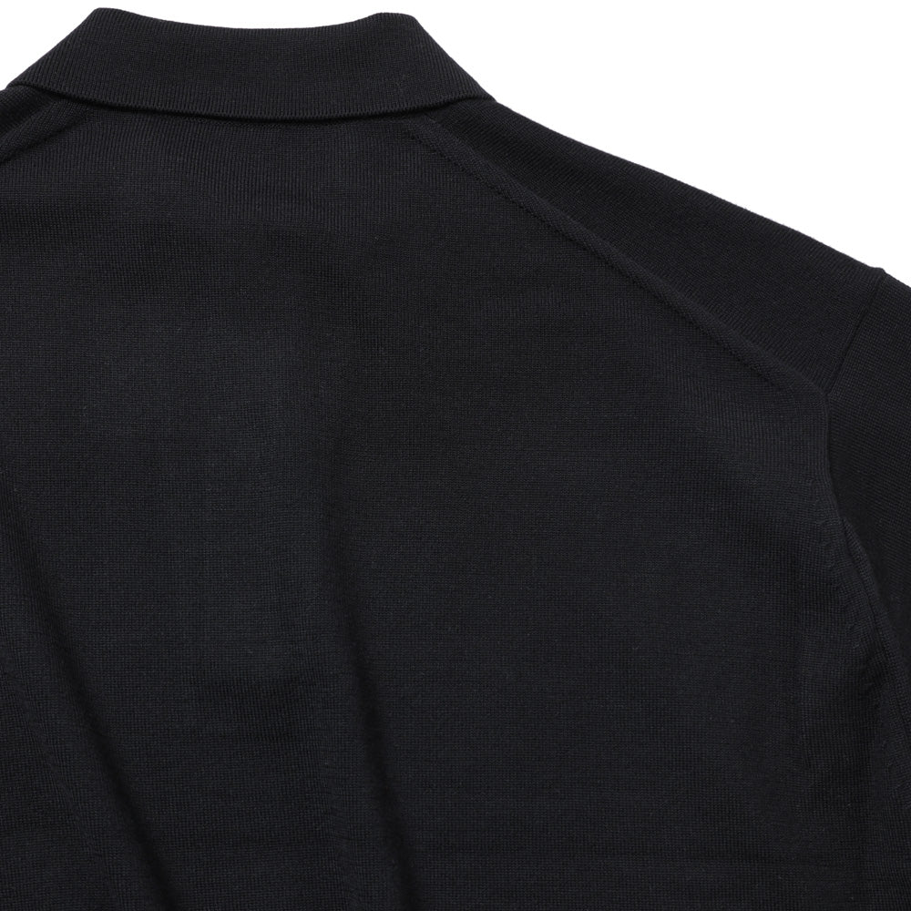 Wool Knit L/S Polo Shirts