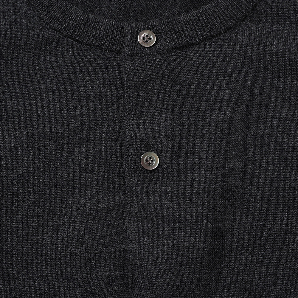 Wool Knit Henley Neck Sweater pre-ordered until August 22