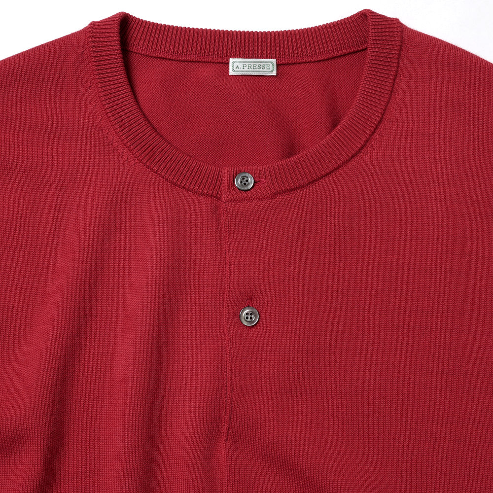 Wool Knit Henley Neck Sweater pre-ordered until August 22