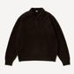 Brushed Cashmere Middle Gauge Polo Collar Sweater