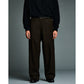 Wool Flannel Wide Trousers