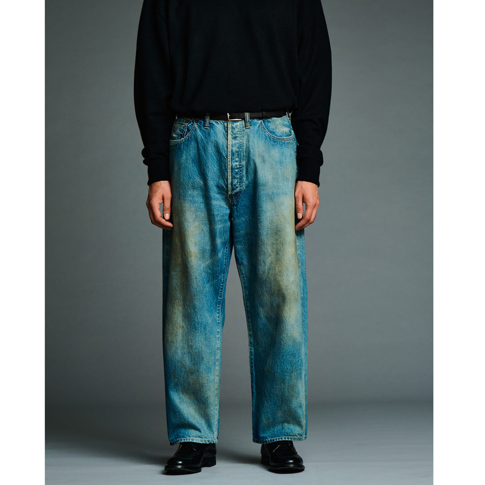 No.37 Washed Wide Denim Pants