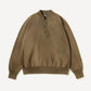 Vintage Half Zip Rib Collar Sweatshirt