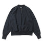 Vintage Half Zip Rib Collar Sweatshirt