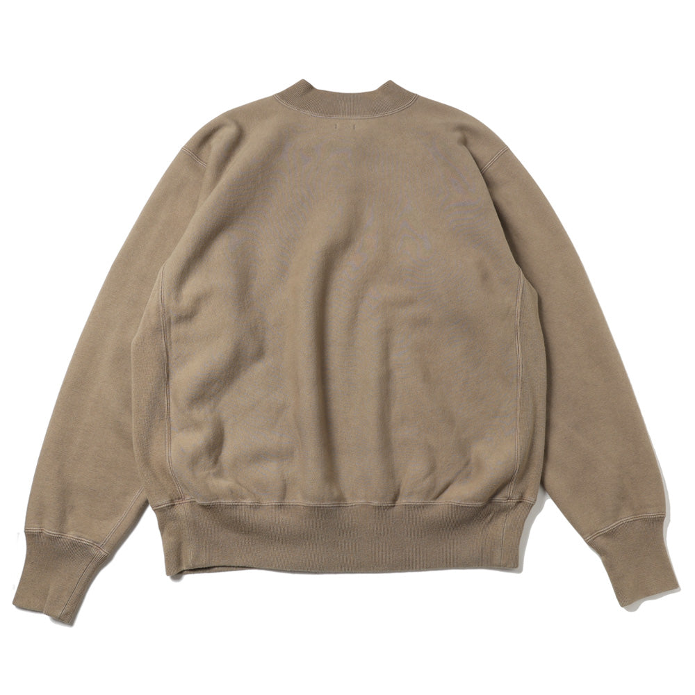 Vintage Half Zip Rib Collar Sweatshirt