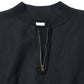 Vintage Half Zip Rib Collar Sweatshirt