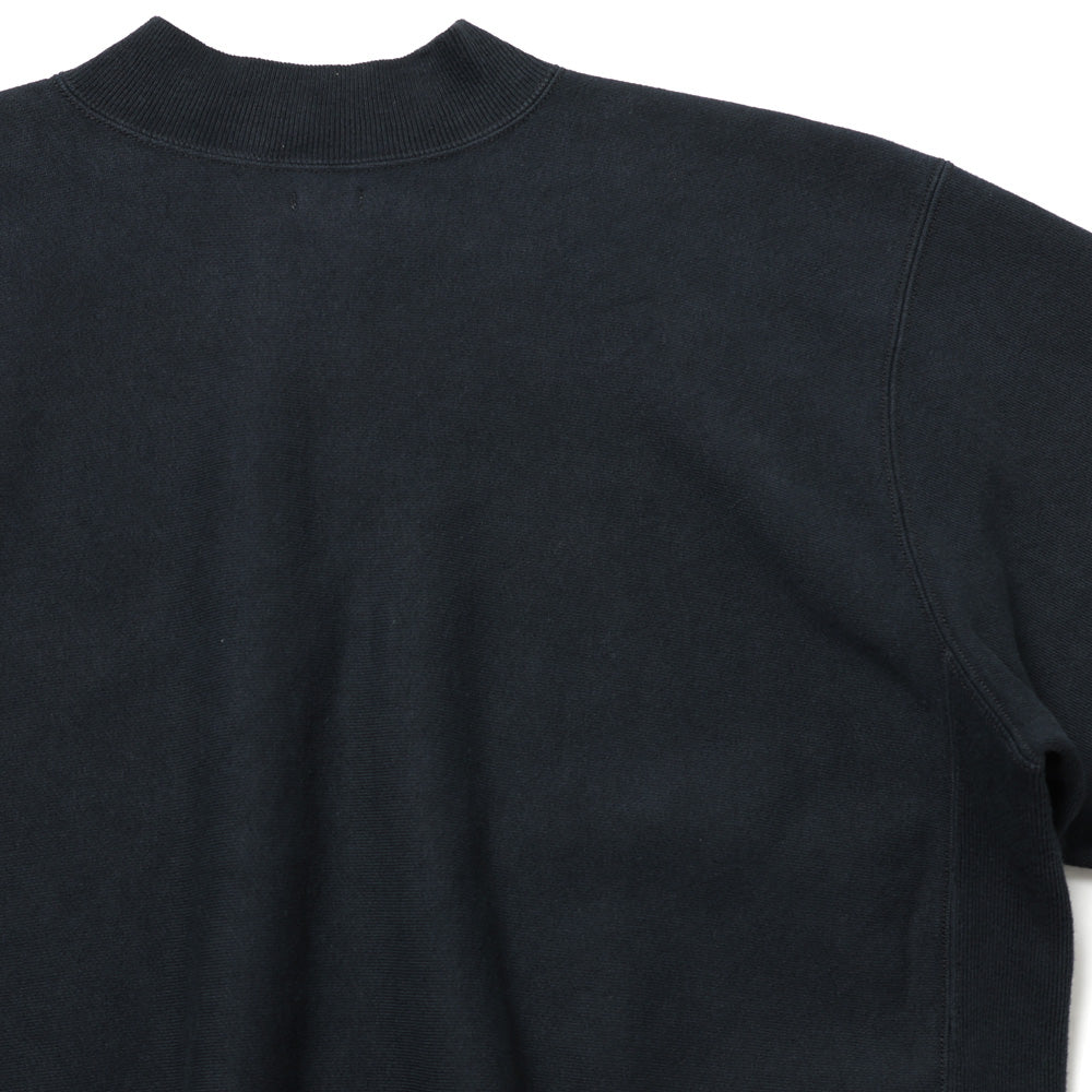 Vintage Half Zip Rib Collar Sweatshirt