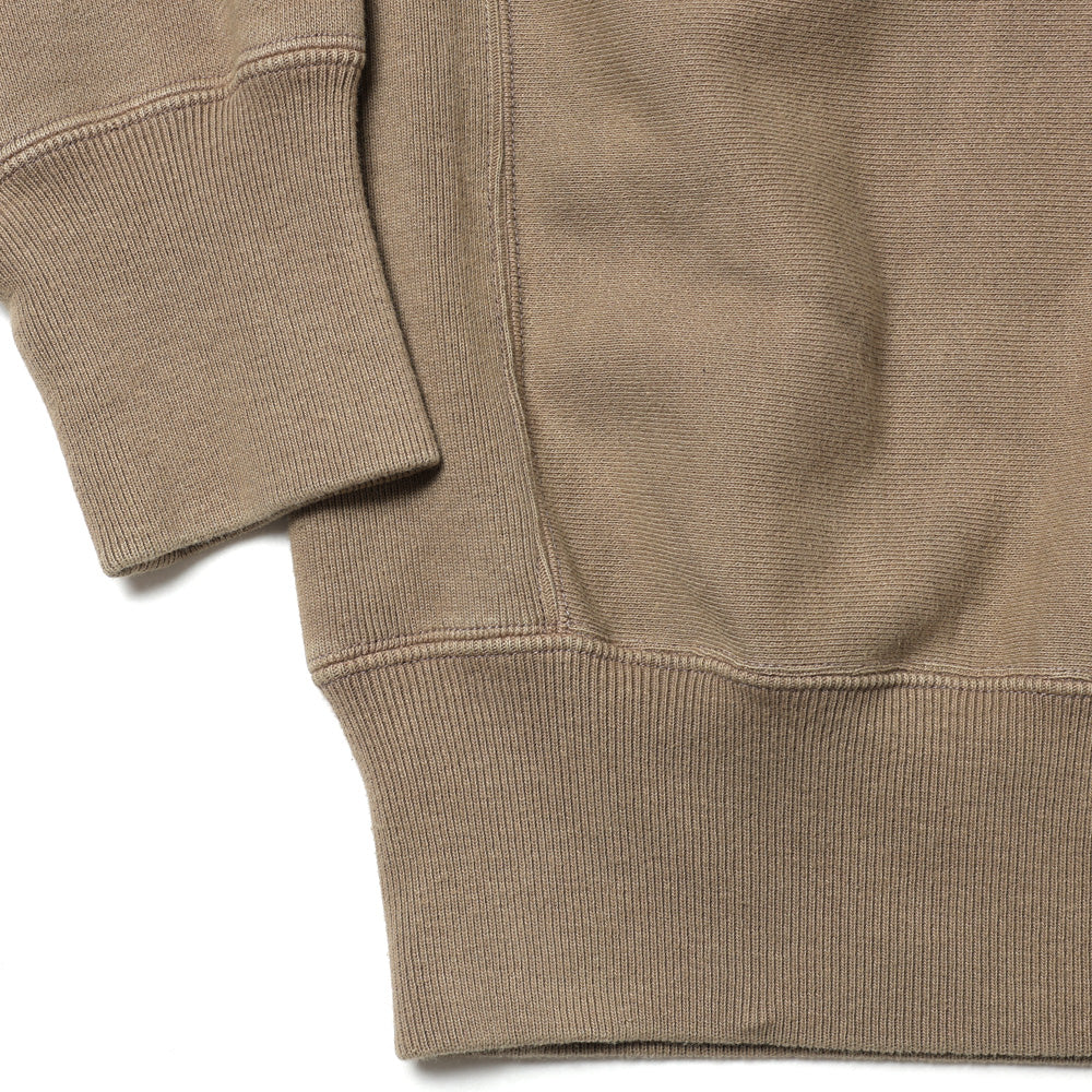 Vintage Half Zip Rib Collar Sweatshirt