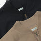 Vintage Half Zip Rib Collar Sweatshirt