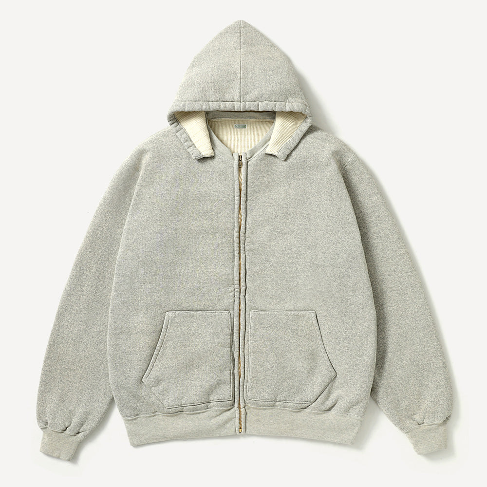 Vintage Attached Hood Zip Parka
