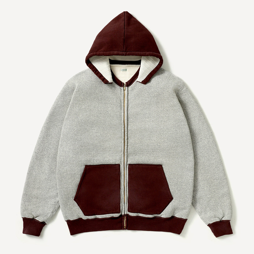 Vintage Attached Hood Zip Parka