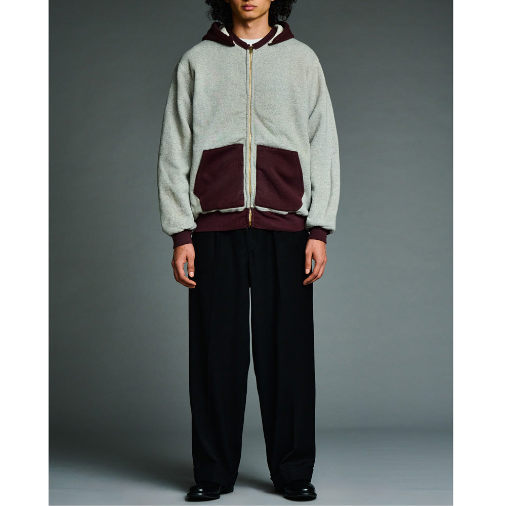 Vintage Attached Hood Zip Parka