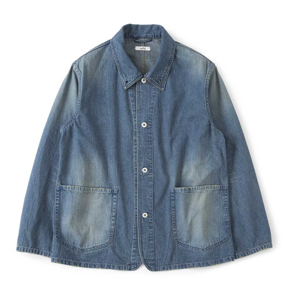 saby(サバイ)WORKERS JACKET TYPE TWO POCKET - 11oz Uneven yarn