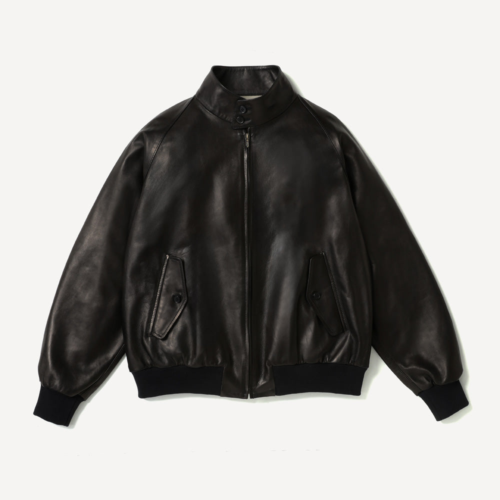 Leather Harrington Jacket
