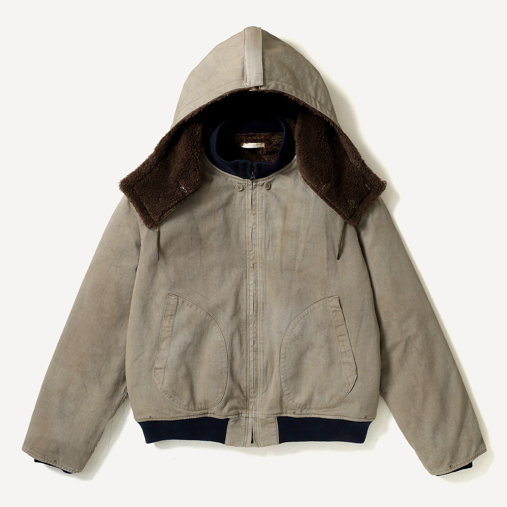 Vintage WW2 US Navy Deck Hooded Jacket