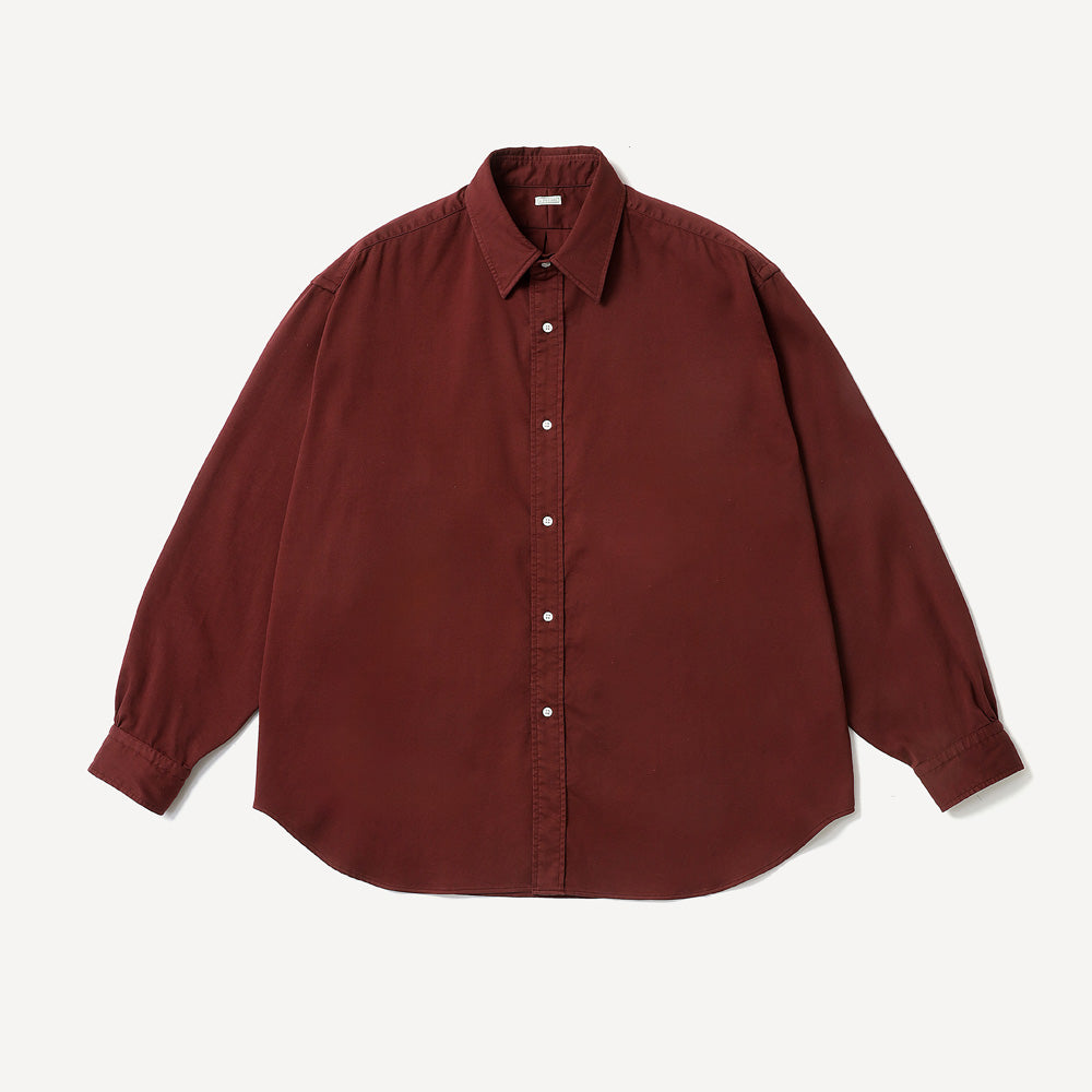 Double Weave Twill Regular Collar Shirt