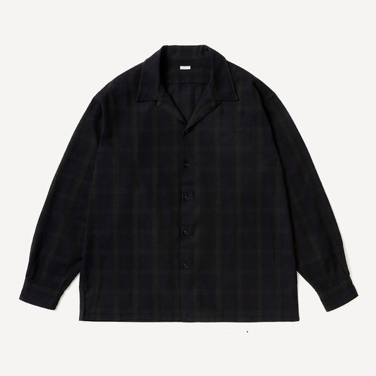 Silk Nep Loop Collar Shirt