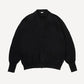 Cotton Knit Polo Collar Cardigan