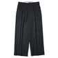 Wool Wide Tapered Trousers