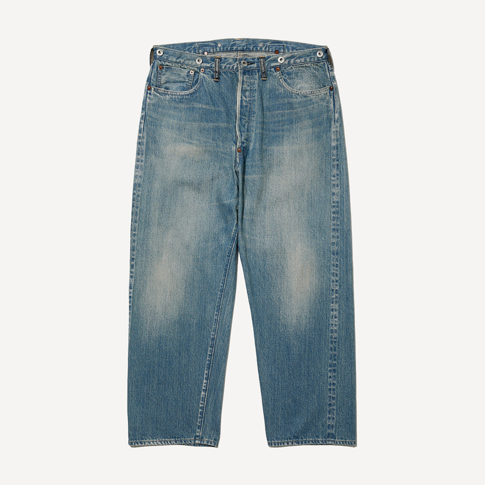 No.22 Washed Wide Denim Pants