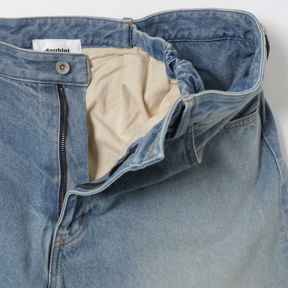 Floating Waist Denim Pants