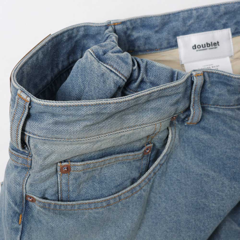 Floating Waist Denim Pants
