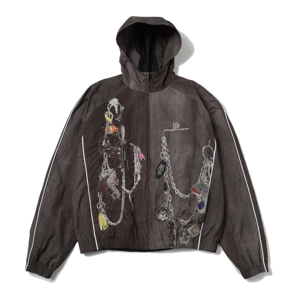 Embroidered Chain Track Jacket