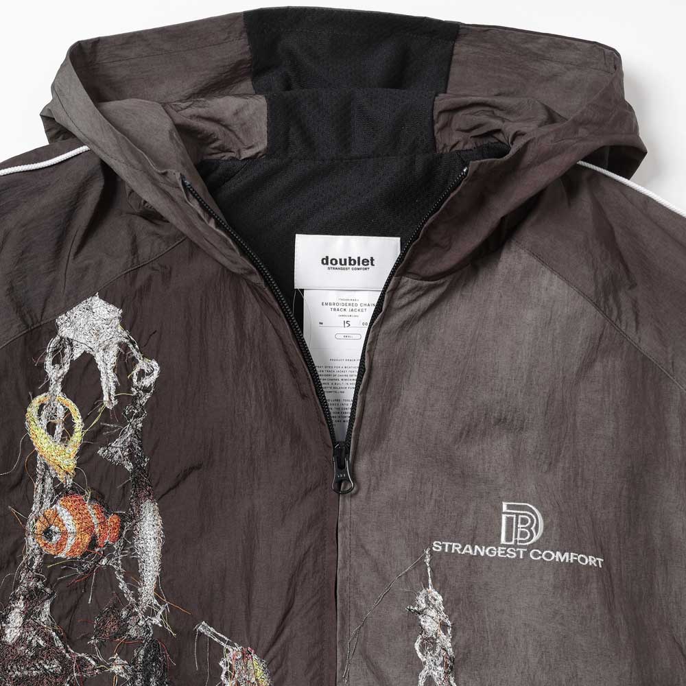 Embroidered Chain Track Jacket